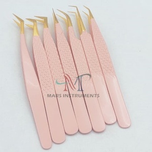 Pinzas clásicas de extensión de pestañas de volumen, Punta puntiaguda de acero inoxidable para aislamiento y ventiladores de volumen, herramienta de pestañas sostenible - Product Image 3