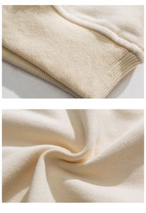 Sweat-shirt surdimensionné pour hommes, Streetwear, boutons, broderie de chenille, t-shirt de serviette, offre spéciale - Product Image 6