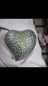 Recuerdo de Corazón De Guijarro, urna de cremación, suministros funerarios, Brassworld, India - Product Image 2
