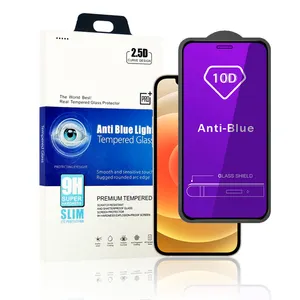 anti blue tempered glass film for iphone 12 pro max 12 mini samsung redmi realme huawei eye protect tempered glass screen guard