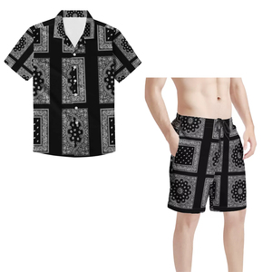 Conjunto de dos piezas formado por un pantalón corto y un logotipo personalizado, para hombre, verano, 2 piezas - Product Image 3