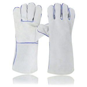Gants de soudage en cuir en gros avec caractéristiques ignifuges et anti-coupure prix-amical pour la sécurité de la main du soudeur - Product Image 3