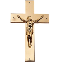 Croix Crucifix plaqué cuivre pour cercueils croix