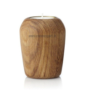 Soporte de vela de madera Natural y pilar para decoraciones de fiesta, decoración de mesa, regalo de Navidad, venta al por mayor - Product Image 3