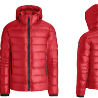 Blouson Bomber Homme Hiver Imperméable Respirant Grande Taille Matelassé Zippé Réversible Écologique Rouge avec Double Poche