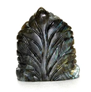 Sculpture de pierre précieuse de Labradorite artisanale Sculpture de Statue de bouddha Pierre de guérison en cristal naturel Technique sculptée - Product Image 4