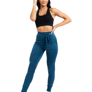 Pantalones deportivos ajustados de nailon y spandex para mujer, hechos a medida por OEM, al por mayor - Product Image 2