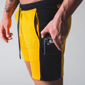 Wholesale Custom Made Men's Gym Shorts Adjustable Casual Solid Pattern Design - Product Image 6