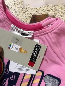 Haute qualité Original marque à manches longues décontracté coton col rond sweat ensemble pour filles tout-petits solide Bangladesh Stock Lot - Product Image 5