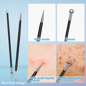 Kit d'outils pour enlever les points noirs, 10 pièces, pinces à épiler, pour homme et femme, en acier inoxydable, à la mode - Product Image 4