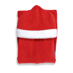 2020 Santa Xmas Red Baby Boys Winter Thermal <b>Fleece</b> Long Sleeve Hooded Romper Onesie Flame Resistant Pajamas - Product Image 5