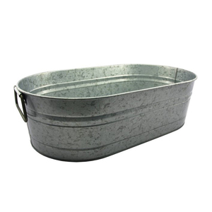 Seau de sol en métal galvanisé de forme carrée au Design élégant avec poignée en bois seau en métal à usage domestique - Product Image 4