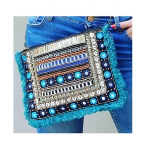 Bolso de Mano de Cuentas Hecho a Mano de Marca India Famosa para Mujer, para Viajes, Venta al por Mayor de Guru Kirpa Export House - Product Image 5