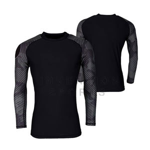 Custom Men's Sublimated MMA <b>Rush</b> Guard <b>T</b>-<b>Shirt</b> Low Price Printed Rash Guard - Product Image 1