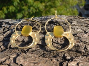 Trending handmade light weight hook Brass Earrings for girls and women - Product Image 5