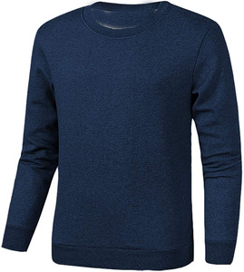 Sweat-shirt de sport à manches longues et fermeture éclair avec logo personnalisé pour hommes vêtements d'entraînement d'hiver à motif solide - Product Image 3