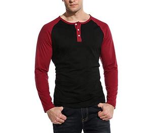 2019 fitness slim fit hombres con botón gimnasio camisetas - Product Image 5