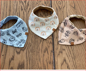 Baberos de algodón orgánico para bebé, bandana 100% de fabricantes indios - Product Image 1