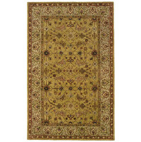 Tapis de luxe royal 100 % laine, tufté à la main, design traditionnel, inspiré du style persan et kashmirien, antidérapant, rembourré, à poils moyens