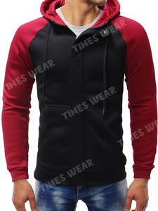Hot Sale <b>Men's</b> Hoodies Customized <b>Zipper</b> <b>Cardigan</b> with Color Block Print Polyester/Cotton Material Good Quality - Product Image 5