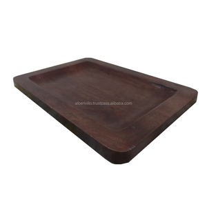 Plateau de salle de bain en bois de mangue fabriqué à la main de haute qualité personnalisé écologique servant dîner Dessert plateaux en bois pour le service en bois - Product Image 2