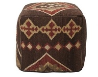 Meilleur prix Pouf carré, chaise de bureau, pouf en laine kilim/tabouret