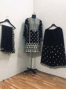 NEW--KURTA, SARARA, vestido DUPATTA con ELEGANT---ZARDOZI--EMBROIDERY, para fiesta, 2021 - Product Image 2