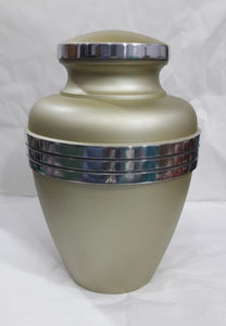 Urnes de crémation en aluminium peintes au vert de mer, urnes funérailles pour adultes, stockage des cendres humaines - Product Image 6