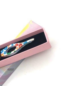 Pince à épiler professionnelle en acier inoxydable à pointe fine pour sourcils, avec logo personnalisé, instrument de beauté - Product Image 6