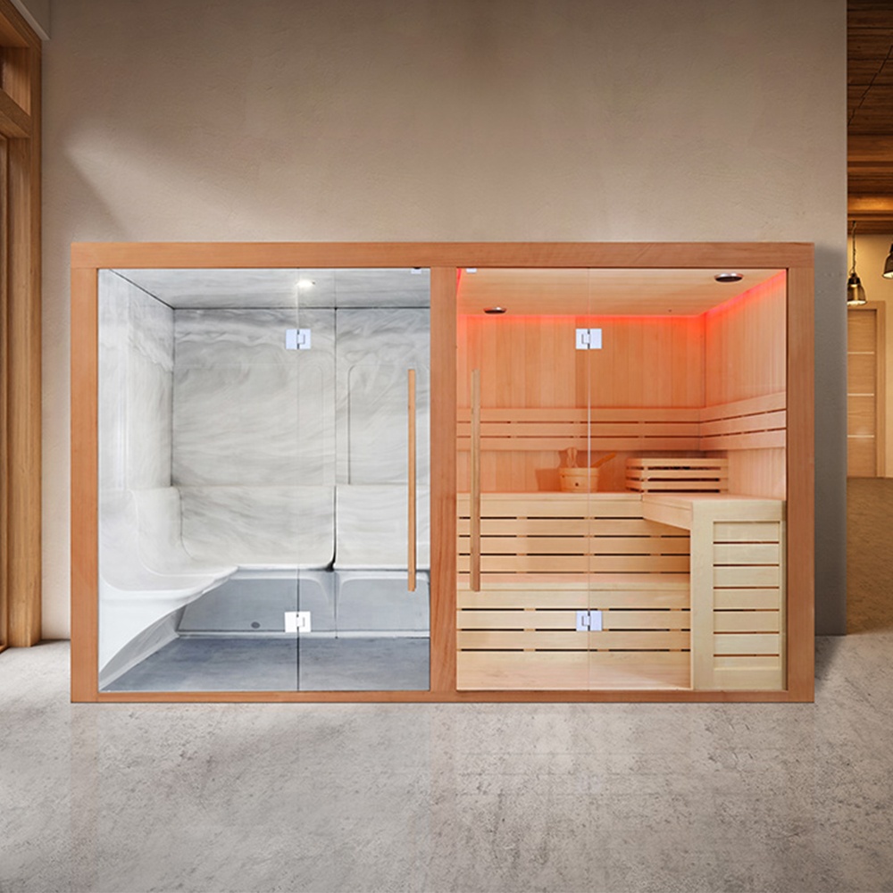 Professional Gym with Sauna Hidden Cam Massage Room Outdoor Mini Sauna Room