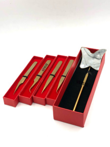 ที่หนีบขนตาปลอมพลาสม่าสีทองอุปกรณ์เสริมความงามออกแบบเป็นรูปผีเสื้อทำจากสเตนเลสสตีลสไตล์ญี่ปุ่นออกแบบโลโก้ได้ตามต้องการ - Product Image 6