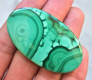 Malaquita-cabujón de piedras preciosas, cabujones de malaquita suelta de alta calidad, forma personalizada, tamaño a granel - Product Image 1