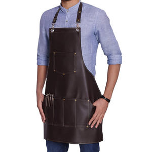 Stylish High Quality Madhav International Salon Barber Hairdresser Professional Customer Suede RFID Zipper PU <b>Leather</b> <b>Apron</b> - Product Image 6