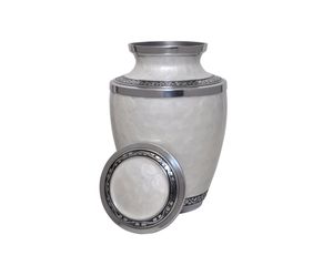 Urna de cremación de Metal con estampado de turquesa verde, cenizas humanos de tamaño adulto para suministros funerarios, recuerdo a juego, último diseño, 2021 - Product Image 3