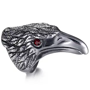 wholesale stainless steel ring turkish man tribal jewelry eagle ring