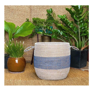 ถุงซักผ้าที่มีรูปร่างและขนาดน่ารักมากมาย-ตะกร้าม้วนทำโดยหญ้าทะเล-99การจัดเก็บข้อมูลทอง - Product Image 3