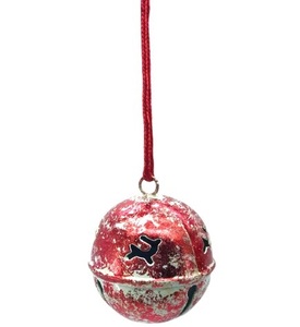 HIGH QUALITY SET of 3 METAL CHRISTMAS HANGING ORNAMENT IRON JINGLE BELL CHRISTMAS DECORATION BALL for <b>TREE</b> HOME - Product Image 2