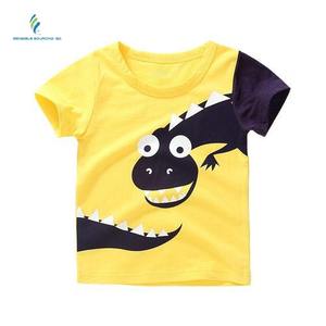 Camiseta con diseño de logotipo personalizado para niños, ropa 100% de algodón de manga corta de verano - Product Image 6