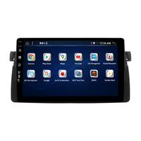 Navigation de voiture d'approvisionnement d'usine intégrée dans le système Android 12 autoradio 2 Din 9 "lecteur DVD de voiture d'image de recul sans fil pour BMW E46