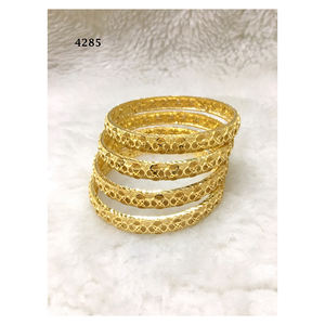 Elegante Juego de Pulseras de Cuentas de la Colección Africana de Joyas Doradas para Novia, Boda, Aniversario, Fiesta, Regalo de Lujo para Aniversario de Bodas - Product Image 1