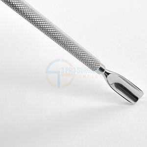 Empujador de cutículas de acero inoxidable de doble punta 3 Pro para manicura de uñas Material metálico - Product Image 3