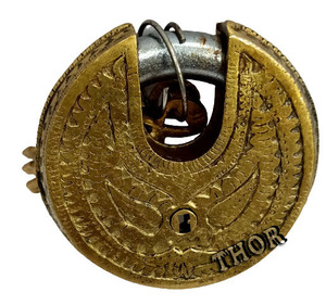 Antique Handcrafted Brass <b>Lock</b> Security With Fish Design <b>Key</b> and Card Access for Home Decor and Steel Door for Hotels - Product Image 5