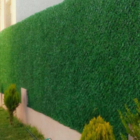 Panneaux muraux verticaux en gazon artificiel en plastique européen, clôture d'intimité extérieure, surface souple, décoration de mariage, 2500 cm