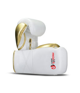 Guantes de Boxeo de Cuero con Logotipo Personalizado OEM ODM Profesional para Hombres, Mujeres y Adultos: Cómodos, Ligeros y con Correa de Muñeca Ajustable - Product Image 1