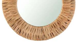 Miroir en rotin d'intérieur pour chambre à coucher au design époustouflant avec finition décorative, parfait pour une tenture murale intérieure et extérieure - Product Image 2