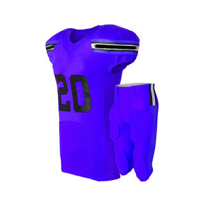 Derniers designs de maillots de football à manches courtes Uniforme de football américain respirant Fabricant Sialkot - Product Image 3