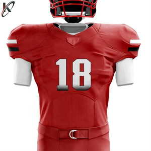 Ensemble d'uniformes de football américain sur mesure de haute qualité, maillots/pantalons en mesh respirant avec impression par sublimation, impression de logo, grandes tailles - Product Image 5