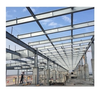 Estructura de Acero Industrial Prefabricada de Alta Resistencia para Construcción de Naves Industriales, Talleres y Almacenes, Instalación Rápida