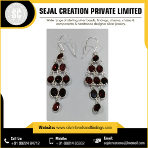 Wholesale New Fashion 925 <b>Sterling</b> <b>Silver</b> Gemstone Earring for Gifts or Parties - Product Image 3