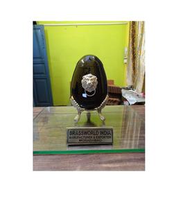 Urna Funeraria Americana de Latón Negra en Forma de Huevo, Estilo Brassworld India, para Adultos, Nueva y con Diseño Divertido - Product Image 1